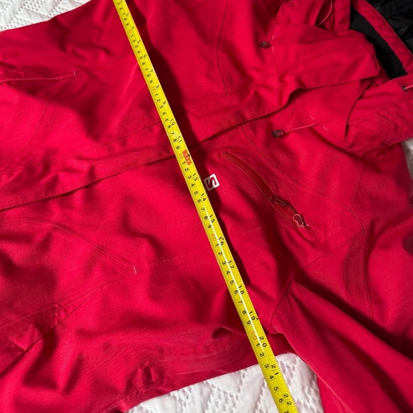 Salomon Red Winter Snow Jacket Coat Sporty Ski Snowboard Activewear Woman XL - Picture 4 of 13